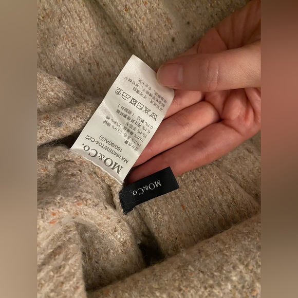 Mo&Co blush pink long Sweater S/Used - Picture 3 of 3